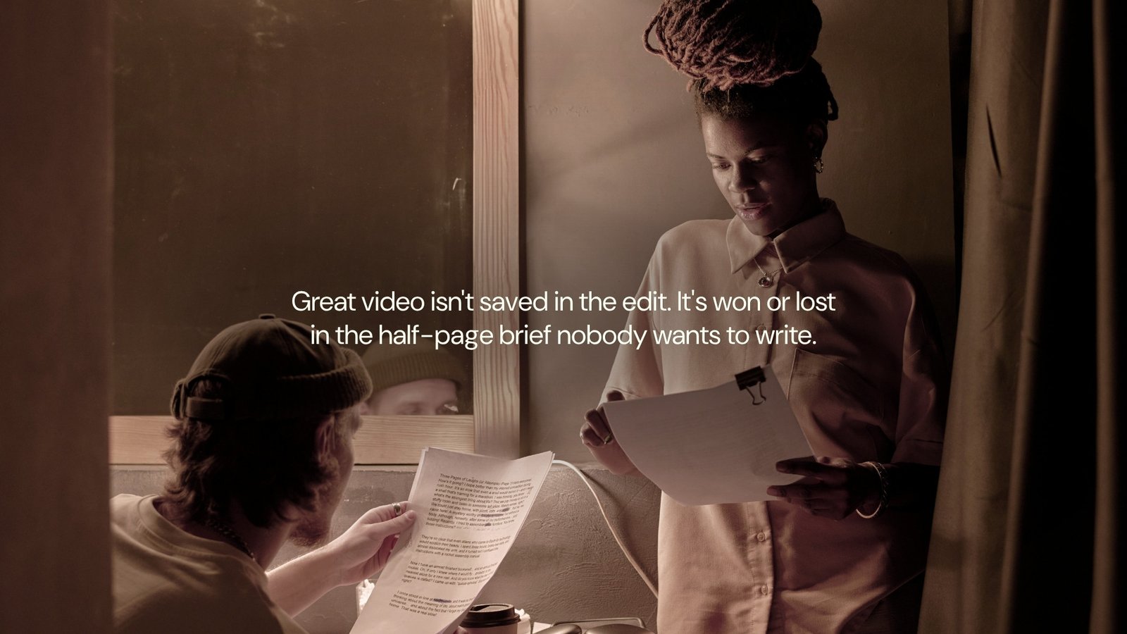 The brief is the creative work